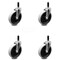 Service Caster 5 Inch Thermoplastic Rubber Wheel 7/8 Inch Expanding Stem Caster SCC, 4PK SCC-EX05S510-TPRS-78-4 - alternate 1